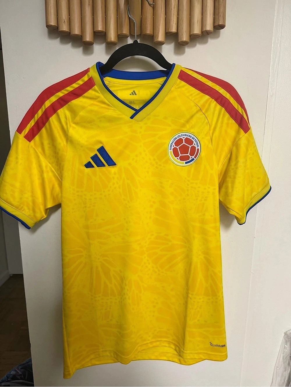 adidas Colombia 2024 Home Authentic Jersey Yellow & Red